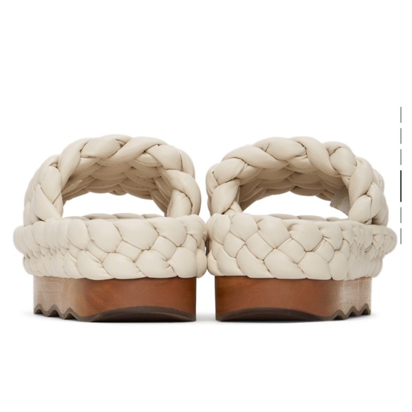 Chloé off white braided platform sandals - Picture 5 of 5